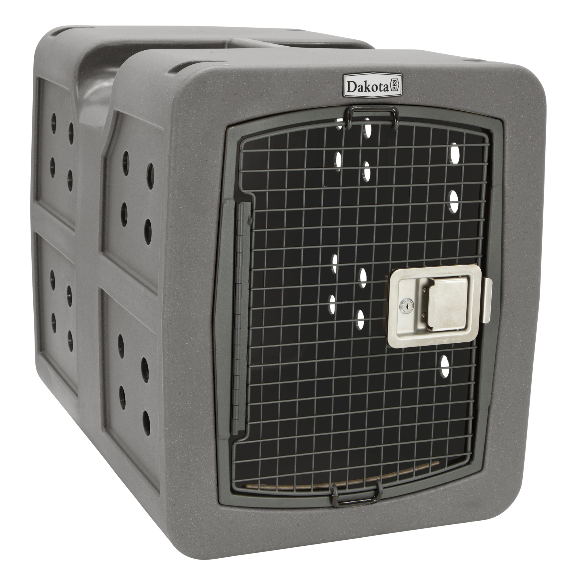 Dakota 283 G3 Framed Door Kennel with Dakota Guard Antimicrobial — Medium, Dark Granite, Model# D2-AM-G3MED-DAR